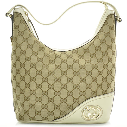 Gucci Monogram New Britt Shoulder Bag Ivory 1 of 9