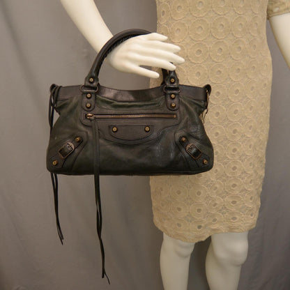 Balenciaga Agneau First Black 2 of 8
