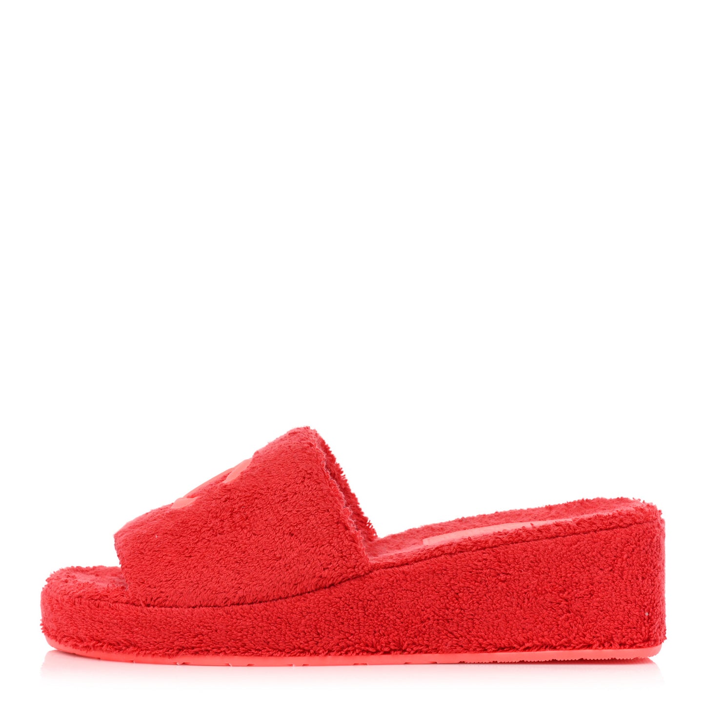 Terry CC Flat Mules Sandals 39 Dark Red Orange