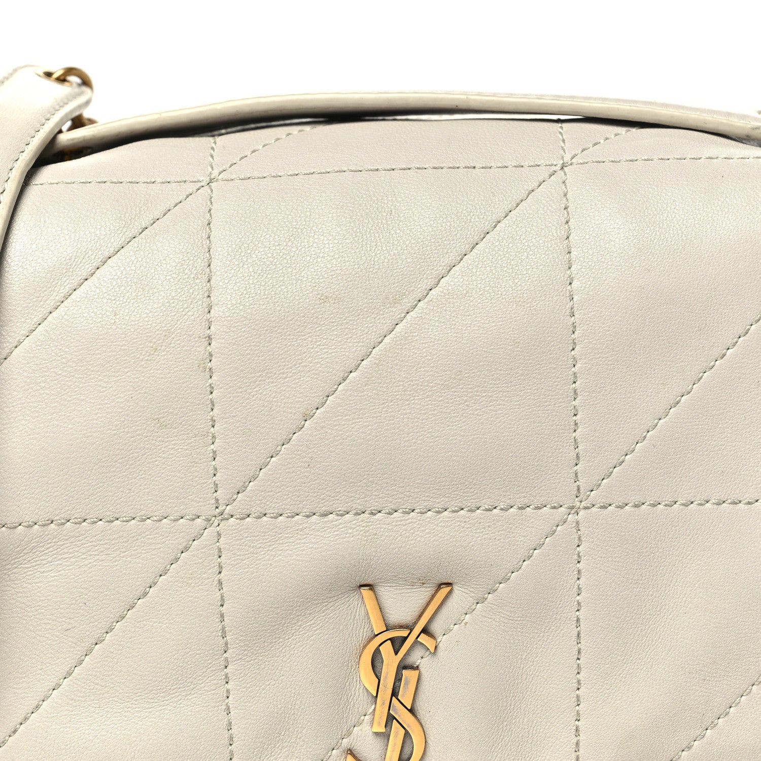 Saint Laurent Lambskin Matelasse Monogram Mini Jamie 4.3 Crema Soft 8 of 10