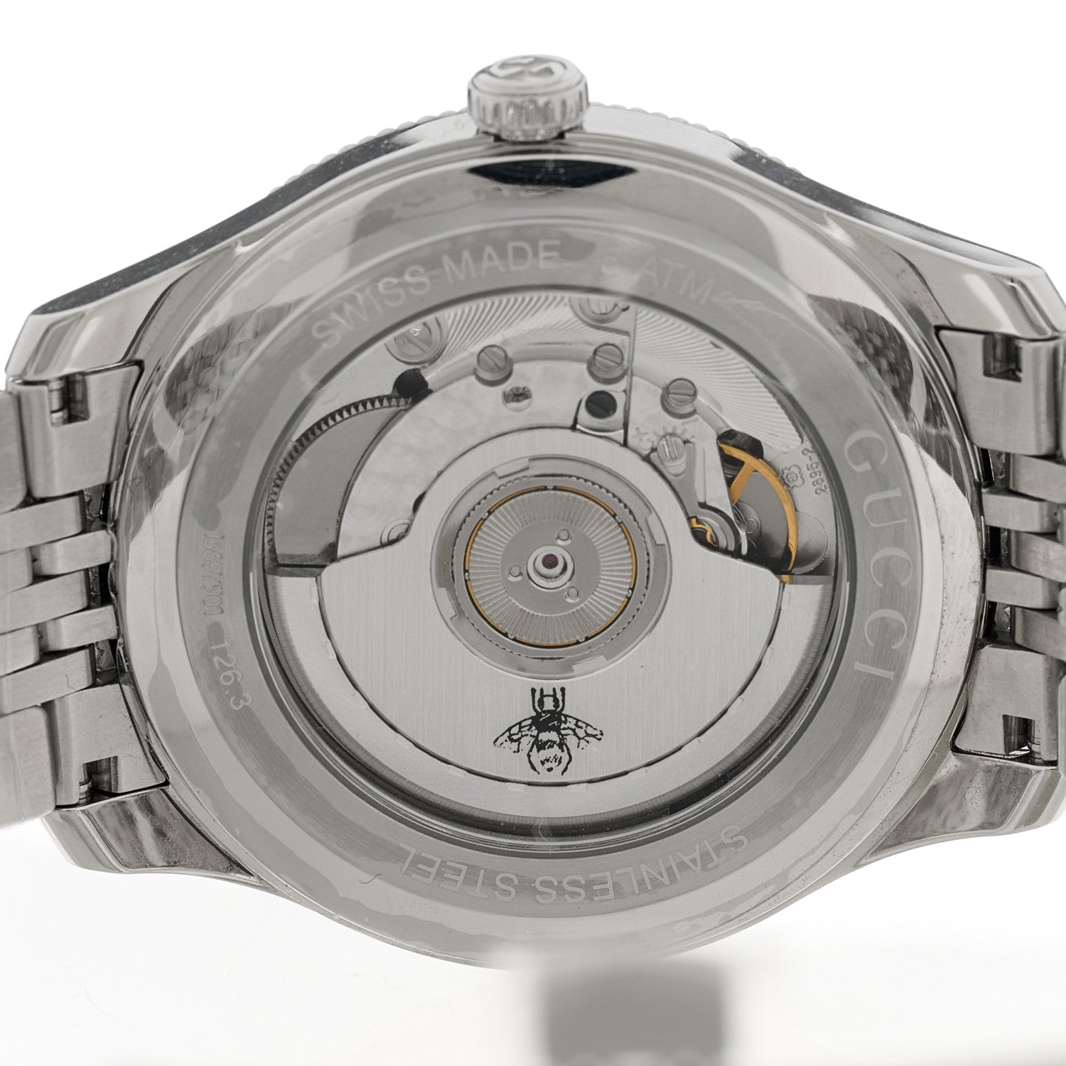 Gucci Stainless Steel 40mm G-Timeless Charm Automatic Watch 4 of 4