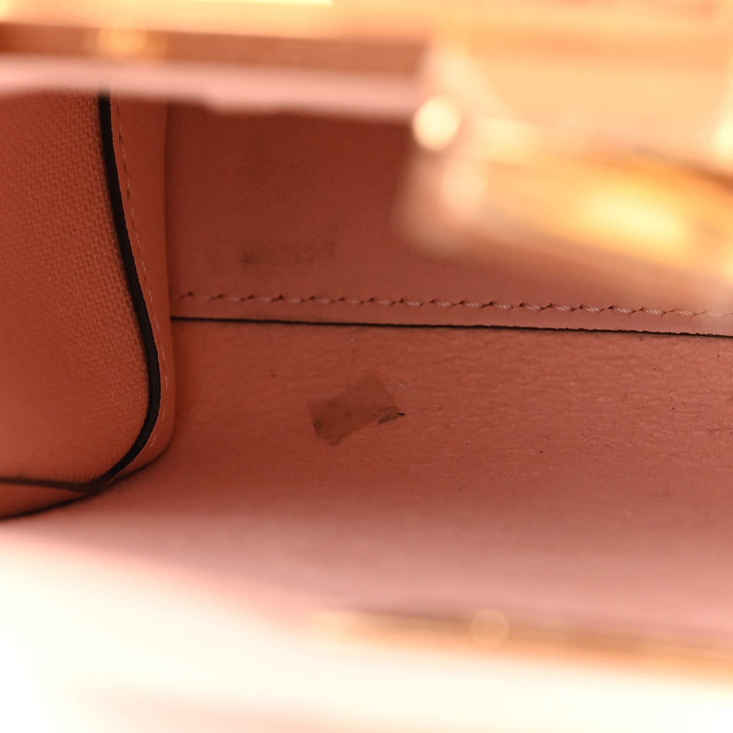 Vitello Seta Canvas FF Embroidered Mini Peekaboo Iconic Satchel Rosa Confetto