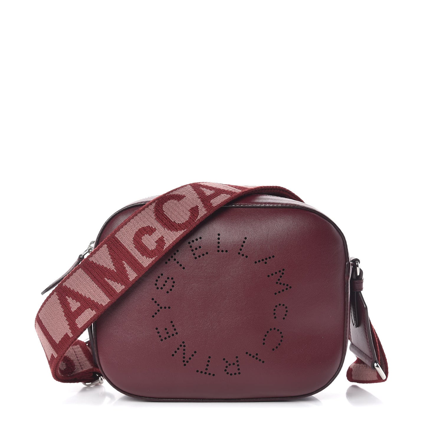 Eco Alter Nappa Perforated Logo Mini Bag Wine