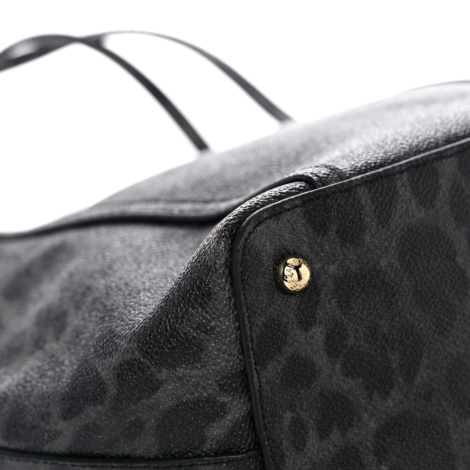Dolce & Gabbana Coated Canvas Leopard Print Miss Escape Tote Grey 7 of 11