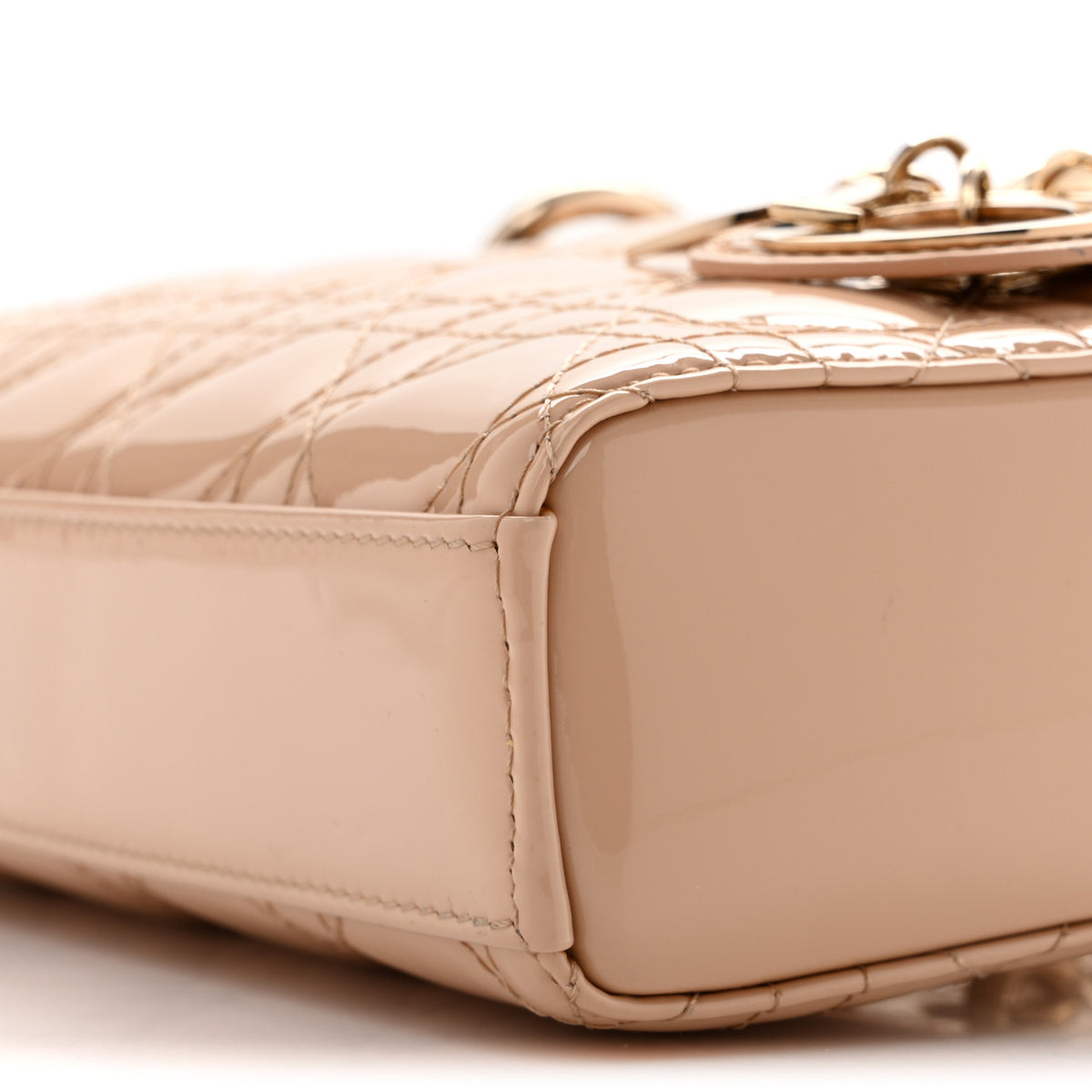 Christian Dior Patent Cannage Small Lady D-Joy Beige 21 of 25