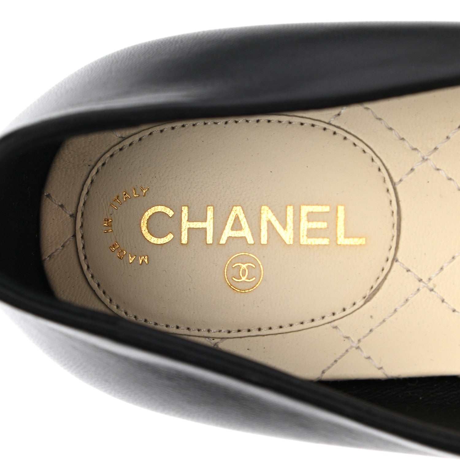 Chanel Lambskin Camellia Ballerina Flats 38 Black 7 of 11