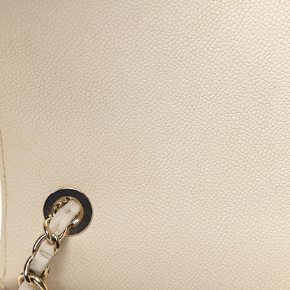 Chanel Grained Calfskin Quilted Medium Cuba Top Handle Flap Ivory 7 of 11