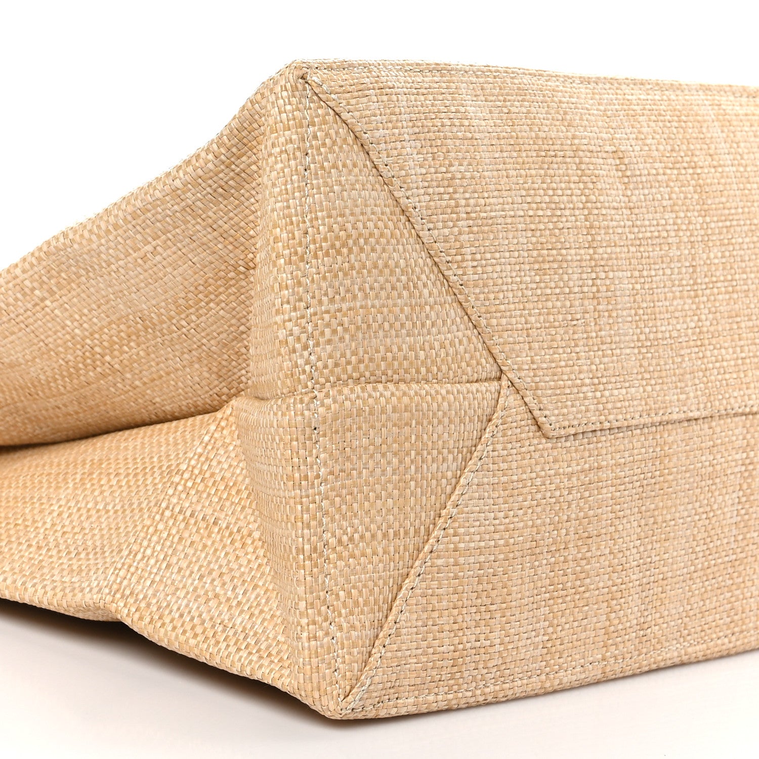 Prada Raffia Logo Tote Naturale 8 of 9
