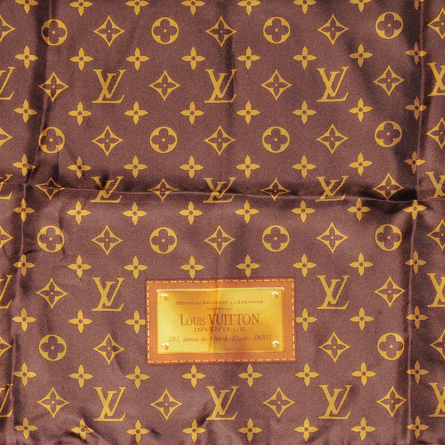 Silk Monogram Classic Square Scarf