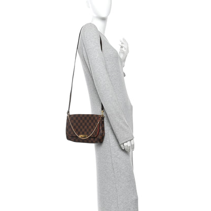Louis Vuitton Damier Ebene Favorite MM 2 of 9