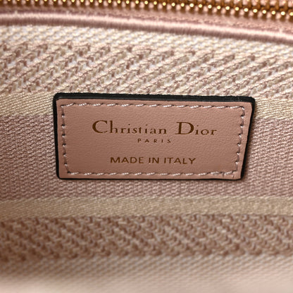 Christian Dior Canvas Toile De Jouy Reverse Embroidered Medium Lady D-Lite Rose 6 of 10