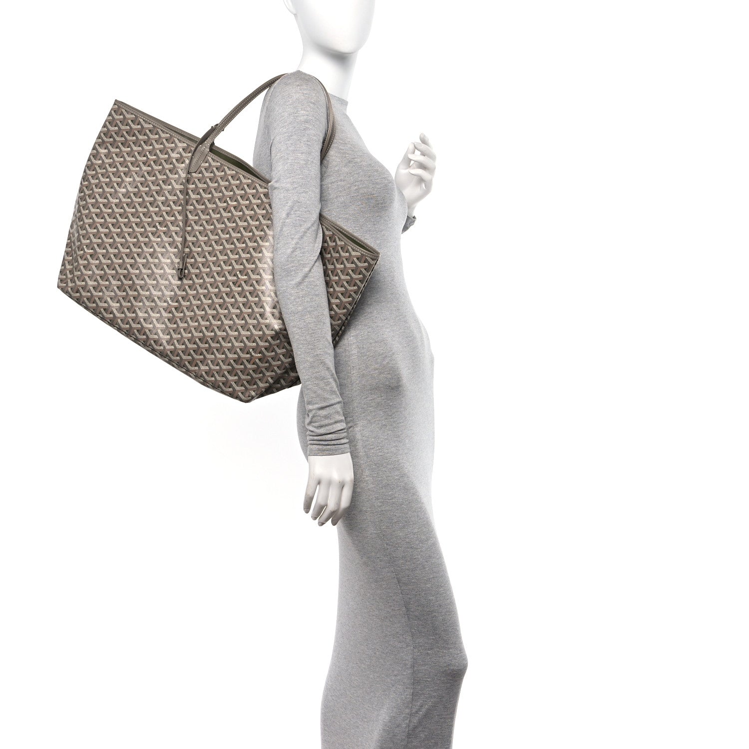 Goyard Goyardine Saint Louis Claire Voie GM Khaki 2 of 11