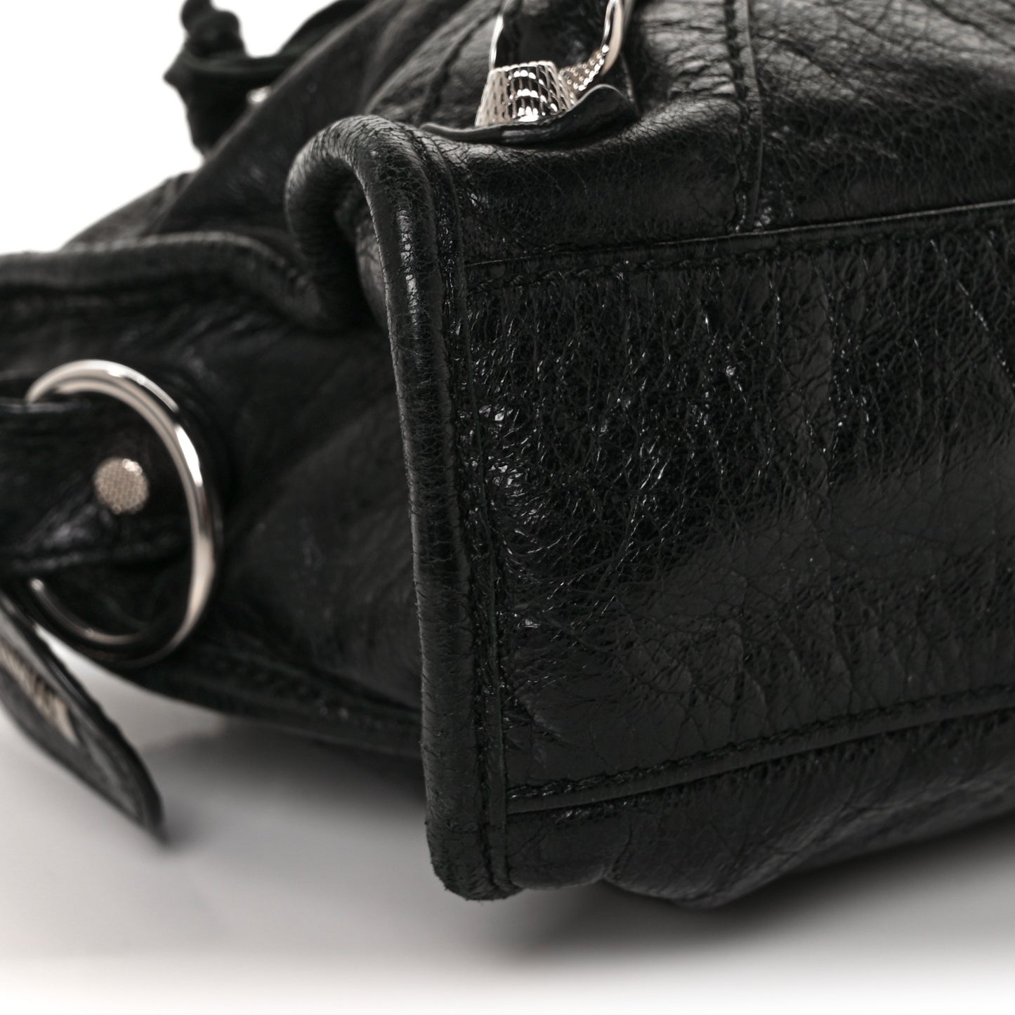Agneau Giant 12 Silver Hardware Mini City Black