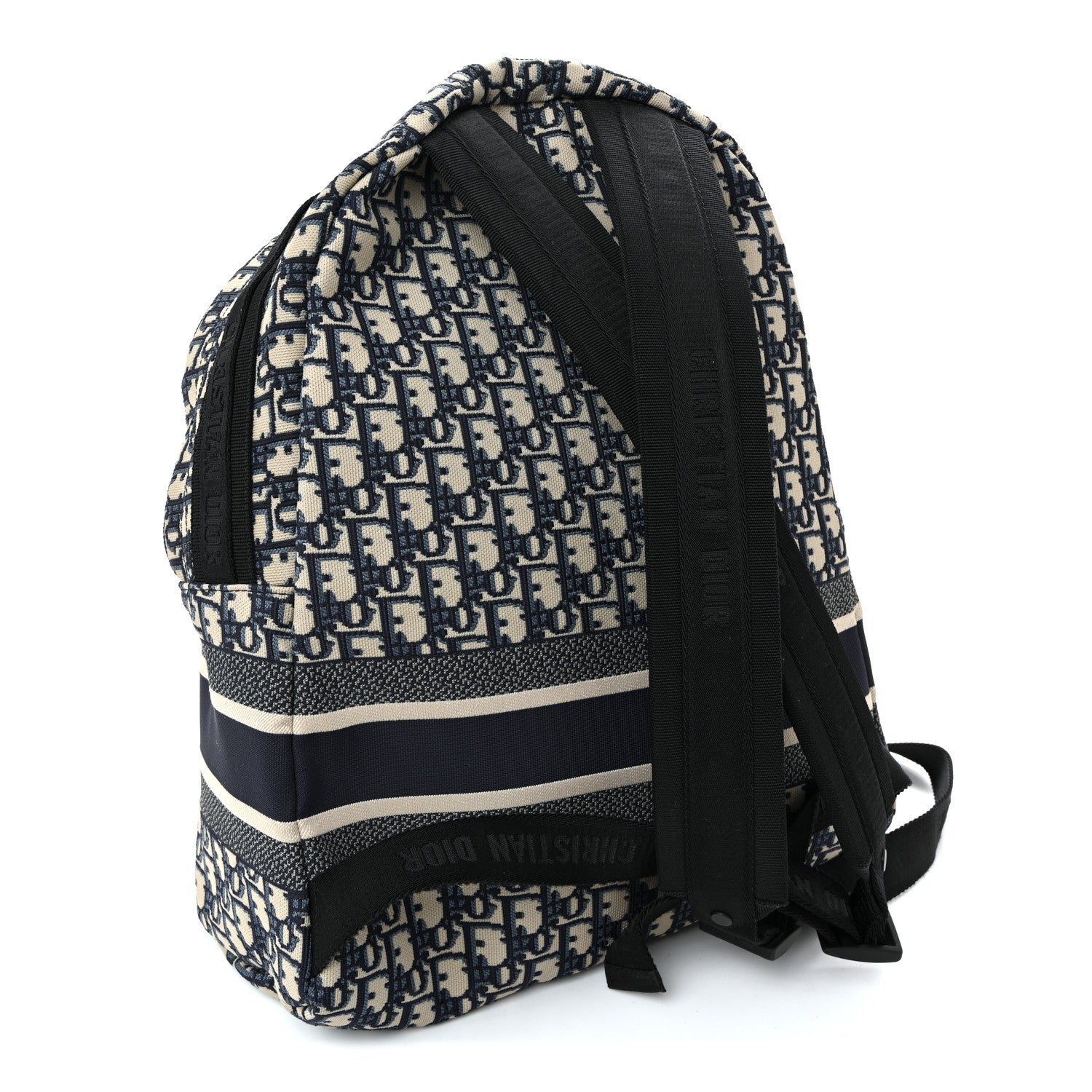 Christian Dior Oblique Diortravel Backpack Blue 3 of 11