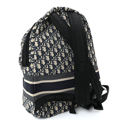 Christian Dior Oblique Diortravel Backpack Blue 3 of 11