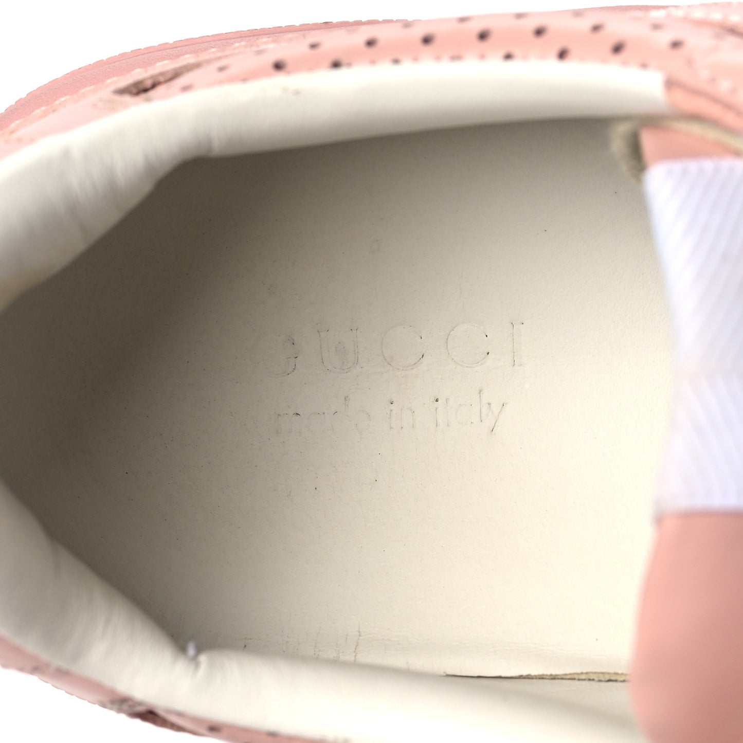 Calfskin GG Tennis Embossed Womens Platform 55mm Sneakers 36.5 Powder Pink