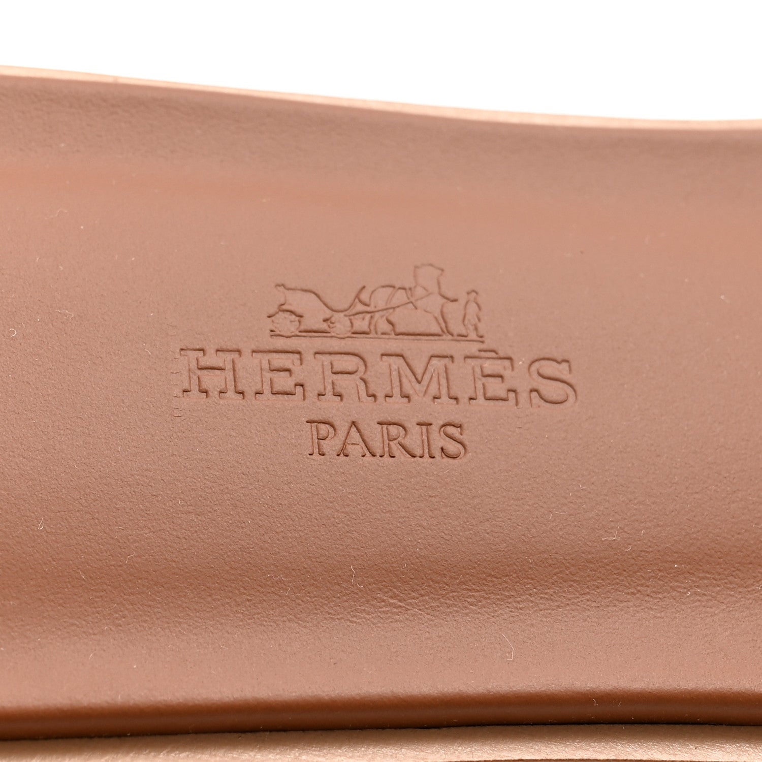 Hermes Box Calfskin Oran Sandals 37 Gold 6 of 9