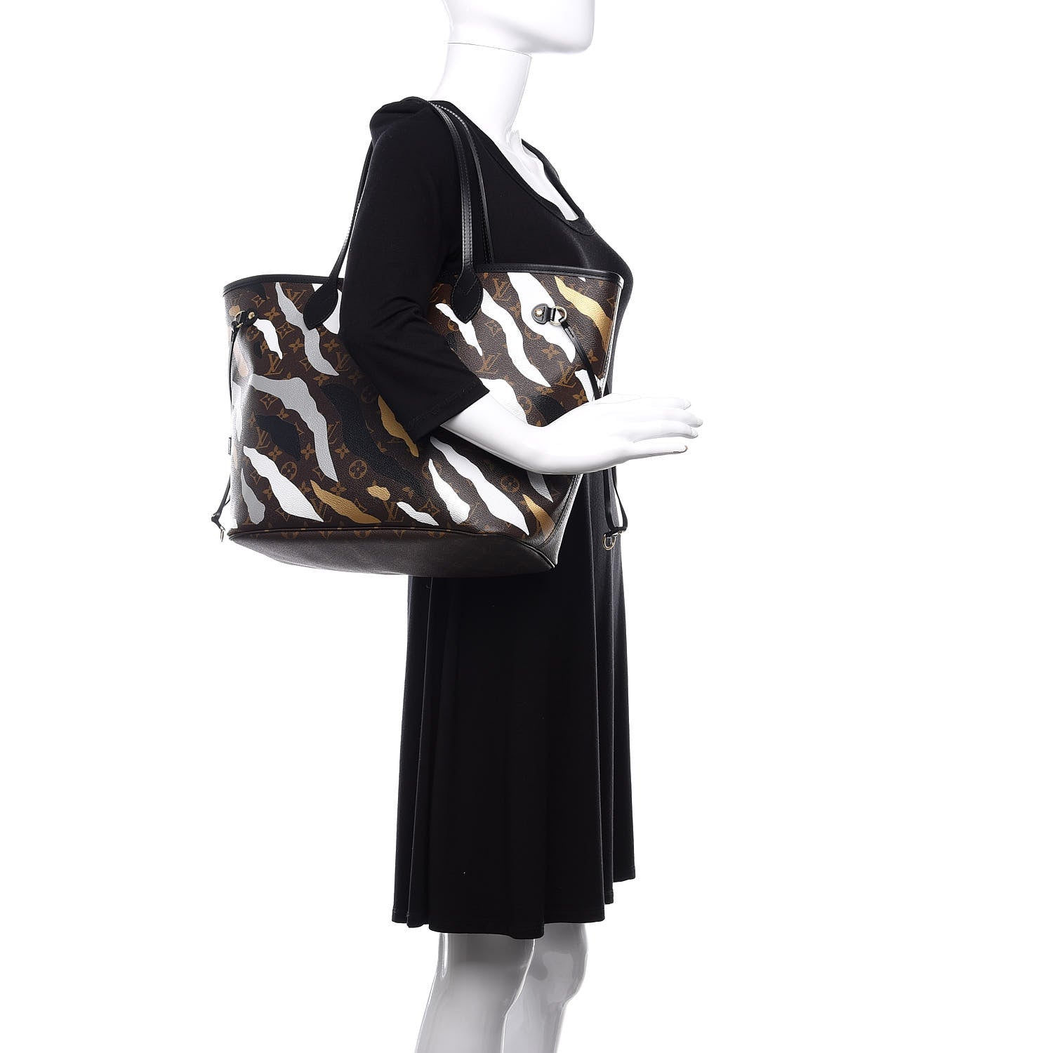 Louis Vuitton X LOL Monogram Neverfull MM Gold Silver 2 of 10