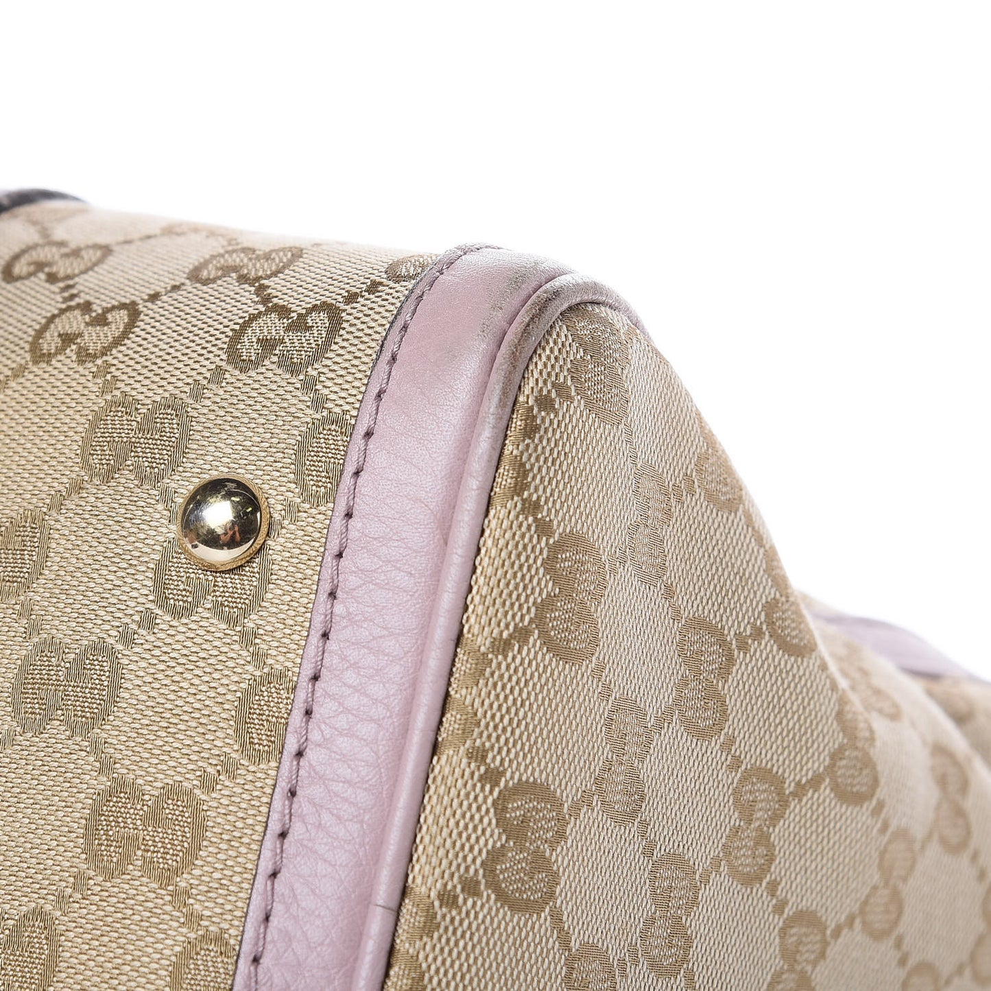 Monogram Selleria Calfskin Vintage Web Medium Boston New Sand Lilas