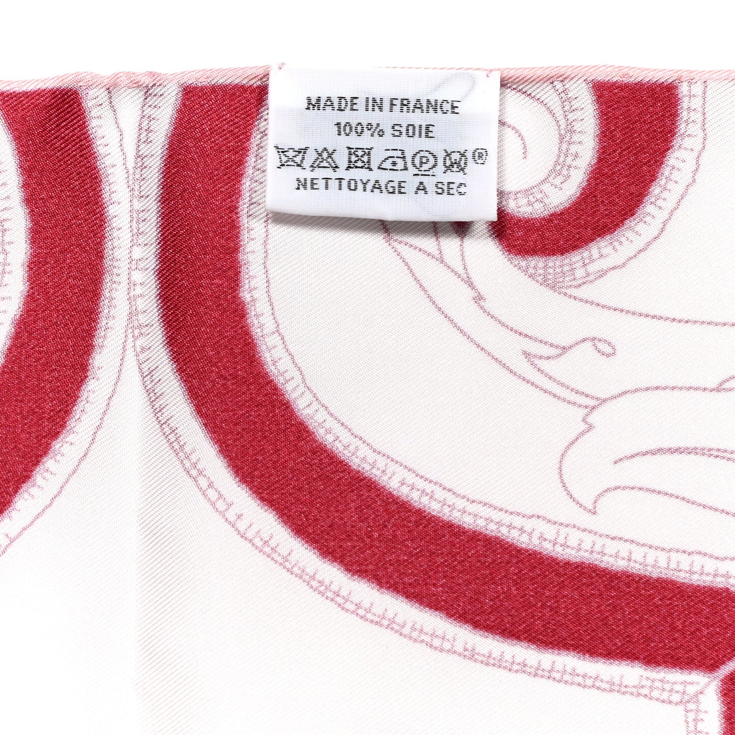 Silk L'Instruction Du Roy Muffler Rose White Bordeaux