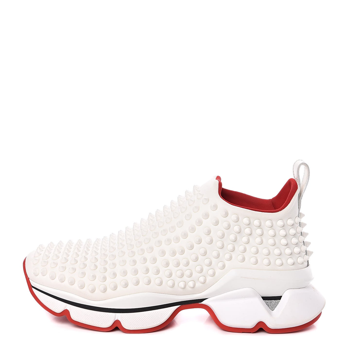 Neoprene Spike Sock Donna Flat Sneakers 38 White Snow Mat
