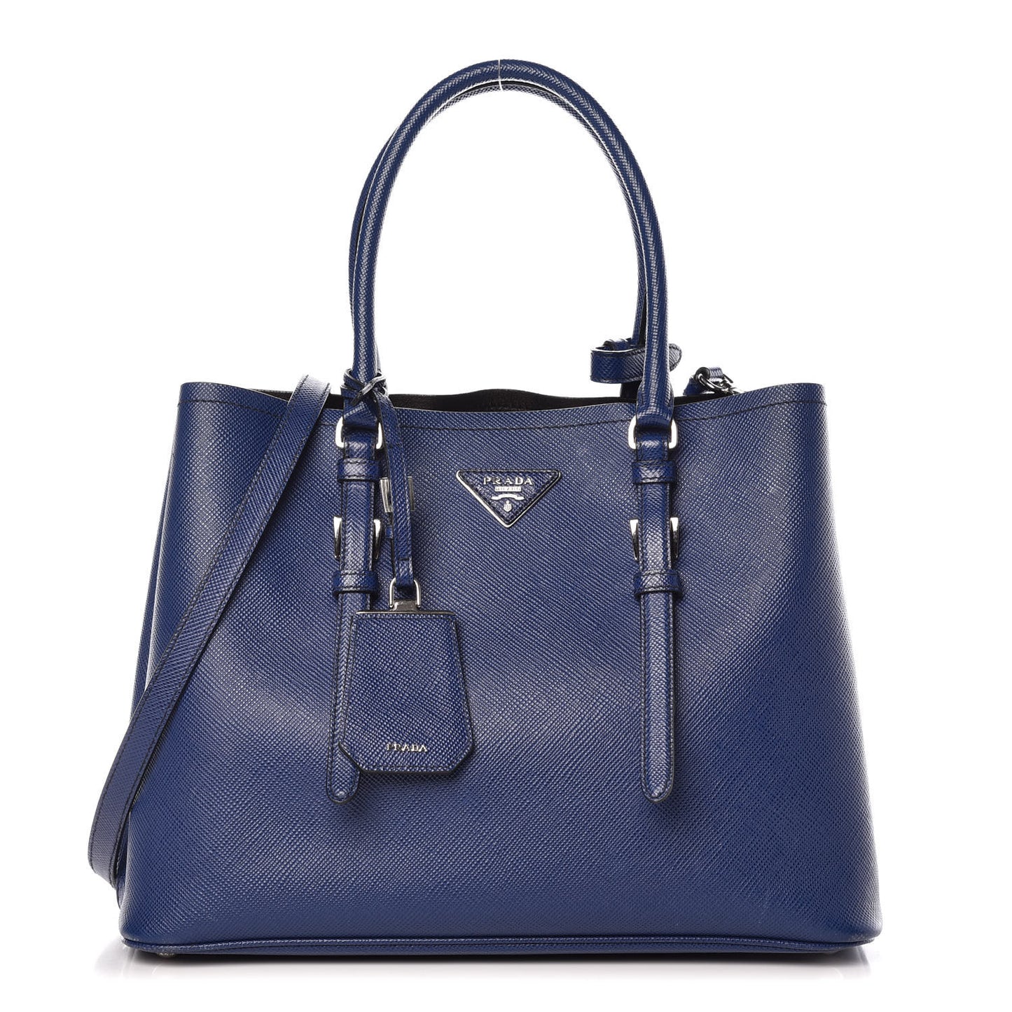 Saffiano Cuir Small Double Handle Tote Inchiostro
