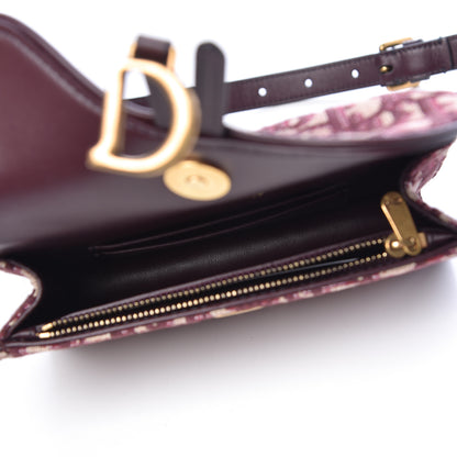 Christian Dior Oblique Saddle Belt Bag Bordeaux 5 of 11
