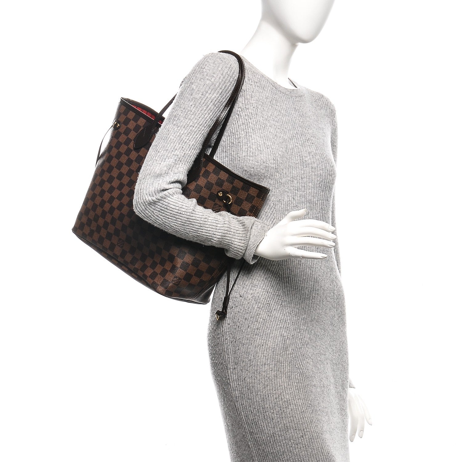 Louis Vuitton Damier Ebene Neverfull MM 2 of 9