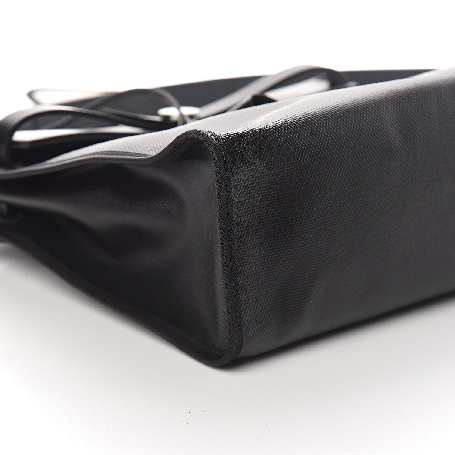Hermes Toile H Berline Vache Hunter Herbag Zip PM 31 Black Ecru 6 of 7
