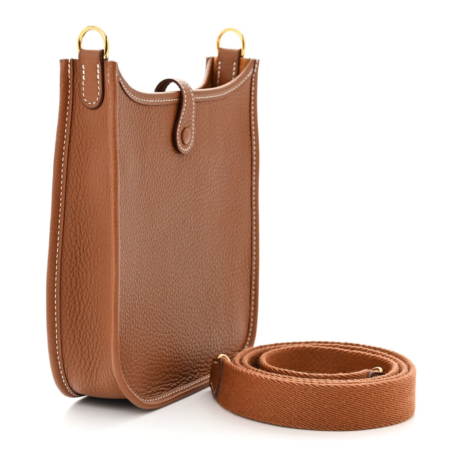 Hermes Taurillon Clemence Evelyne TPM Gold 3 of 11
