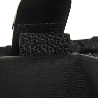 Gucci Pebbled Calfskin Bamboo Tassel Tote Black 7 of 13