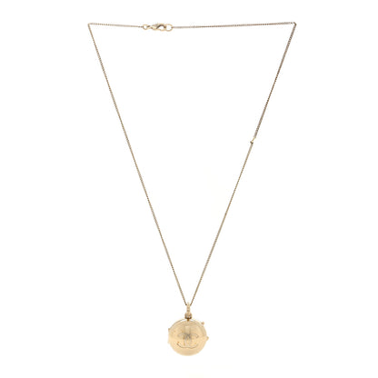 Chanel Metal CC Locket Necklace Gold 2 of 5