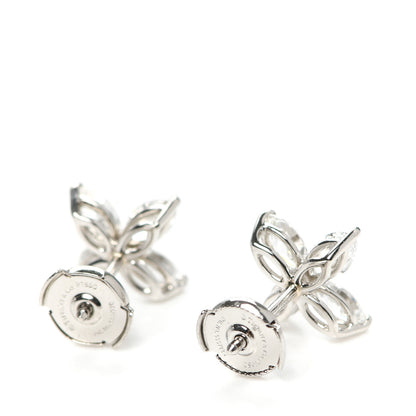 Tiffany Platinum Diamond Large Victoria Earrings 3 of 5