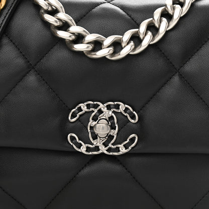 Chanel Lambskin Quilted Medium Chanel 19 Flap Black 8 of 10