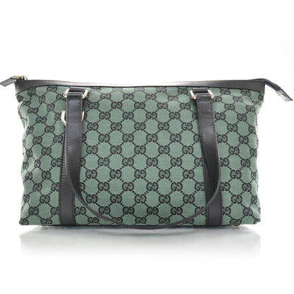 Gucci Monogram Abbey Tote Green 1 of 9