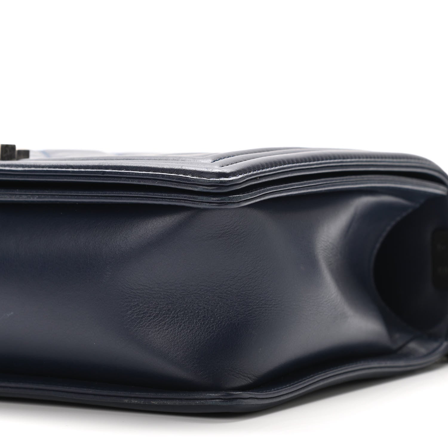 Chanel Calfskin Quilted New Medium Boy Flap Navy 10 of 10