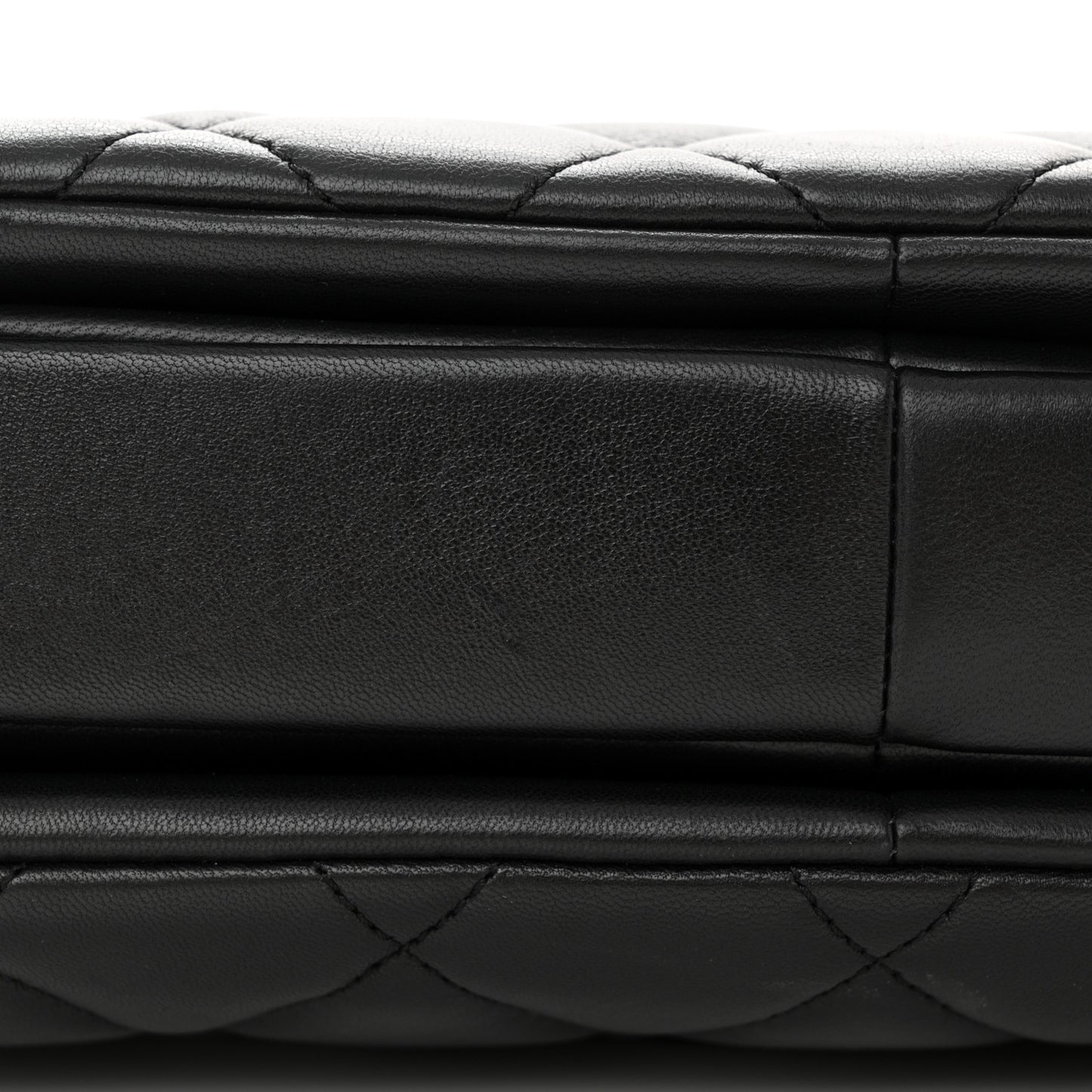 Lambskin Quilted Medium Trendy CC Flap Dual Handle Bag Black