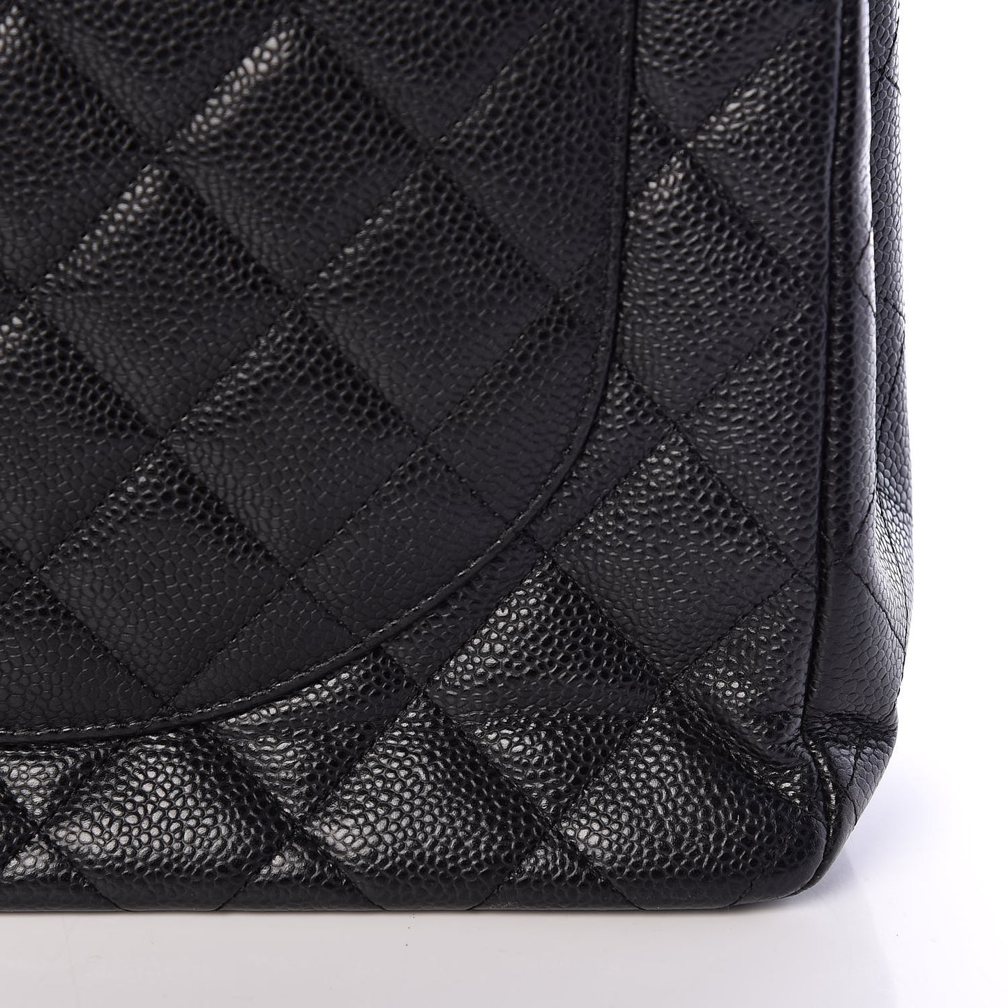 Caviar Quilted Maxi Double Flap Black