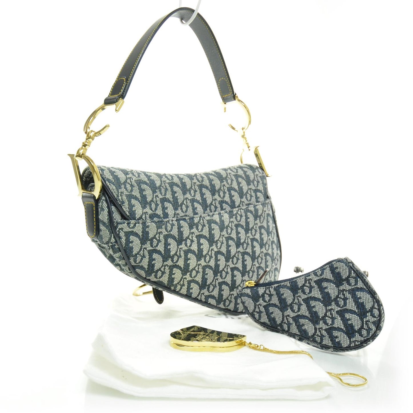 Monogram Saddle Bag w Coin Purse and Lip Gloss