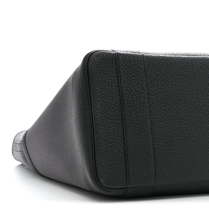Hermes Toile Militaire Negonda Vertical Pockets Garden Party Carbone Black 8 of 9