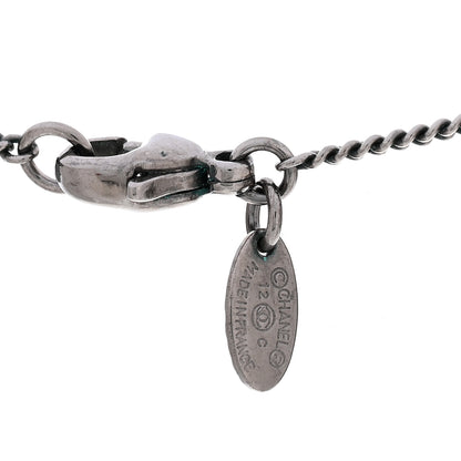 Chanel Crystal Large CC Necklace Ruthenium Black 3 of 3