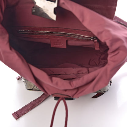 Gucci GG Supreme Monogram Blooms Small Single Buckle Backpack Beige Multicolor Dry Rose 5 of 10