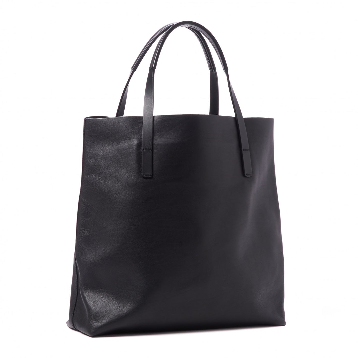 Calfskin Park Avenue Horsebit Small Tote Black