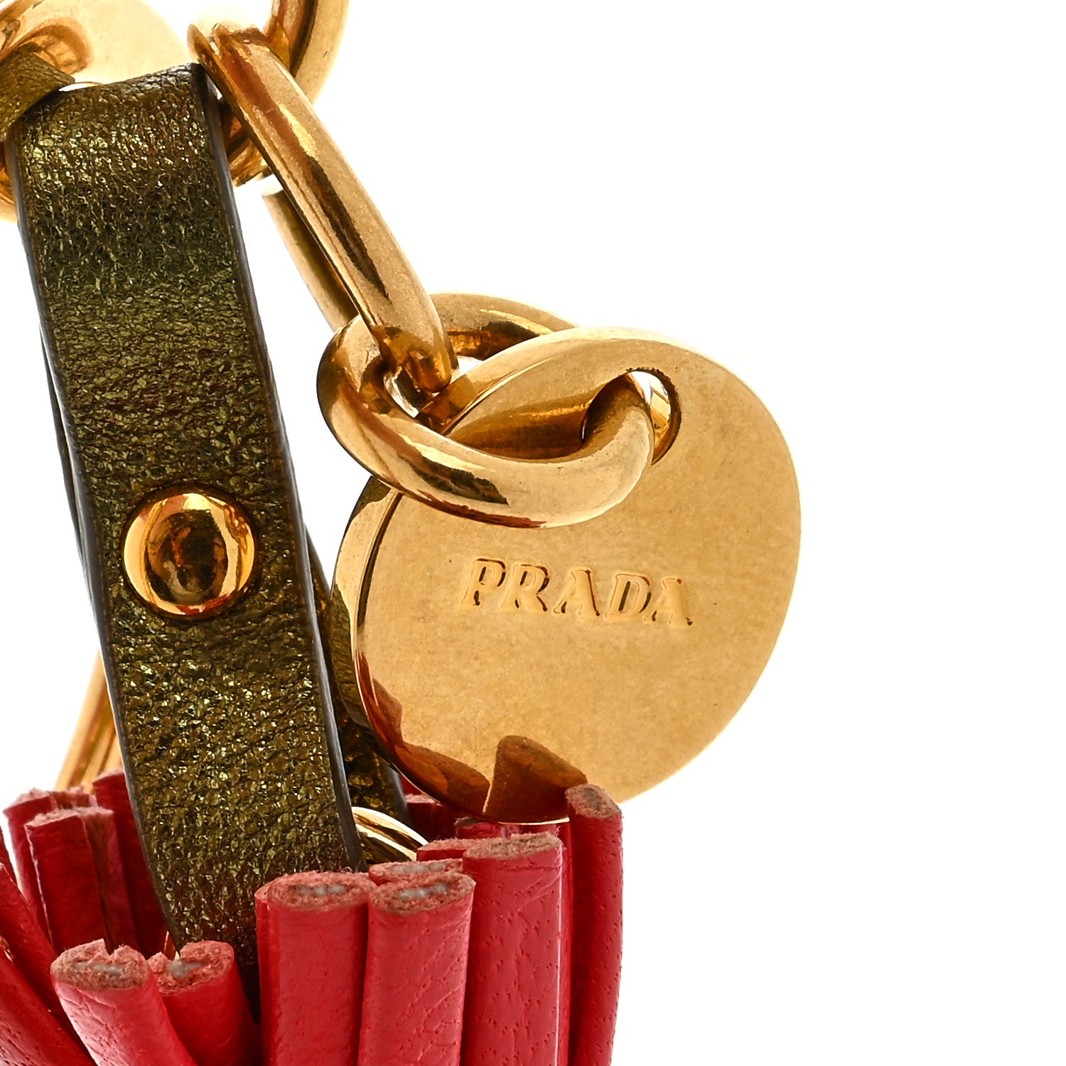 Prada Calfskin Alice Trick Keychain Multicolor 3 of 4
