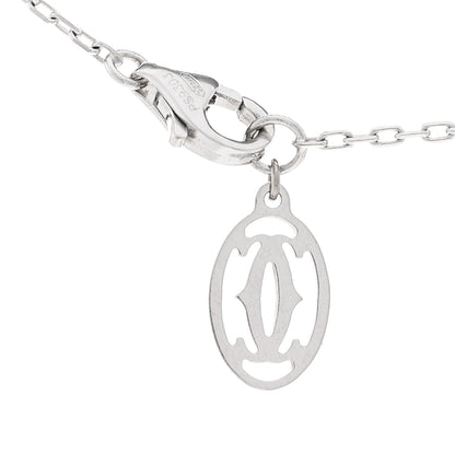 Cartier 18K White Gold Diamond D'Amour Heart Pendant Necklace 4 of 4