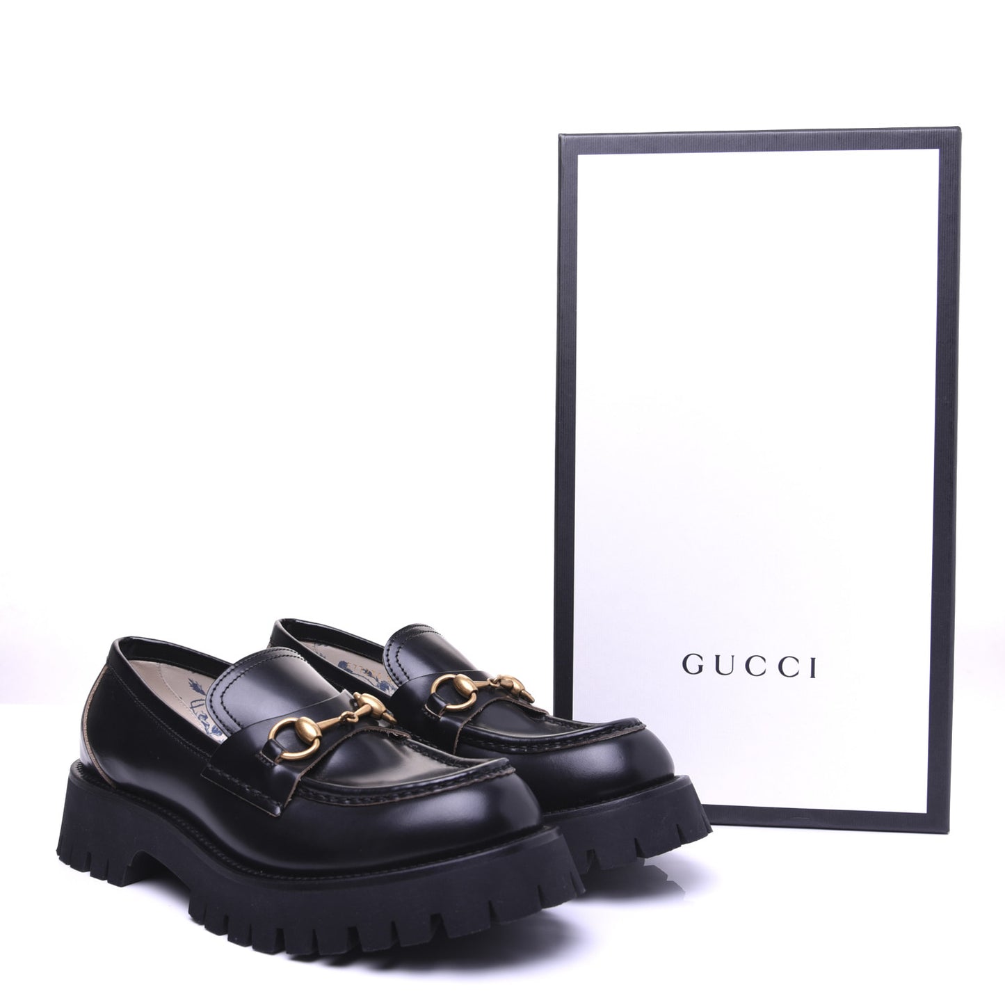 Cordovan Lux Womens Harald Horsebit 25mm Platform Loafers 39 Black