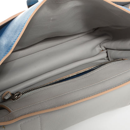 Proenza Schouler Matte Leather Double Sided PS1 Medium Satchel Peacock Grey Nude 8 of 13