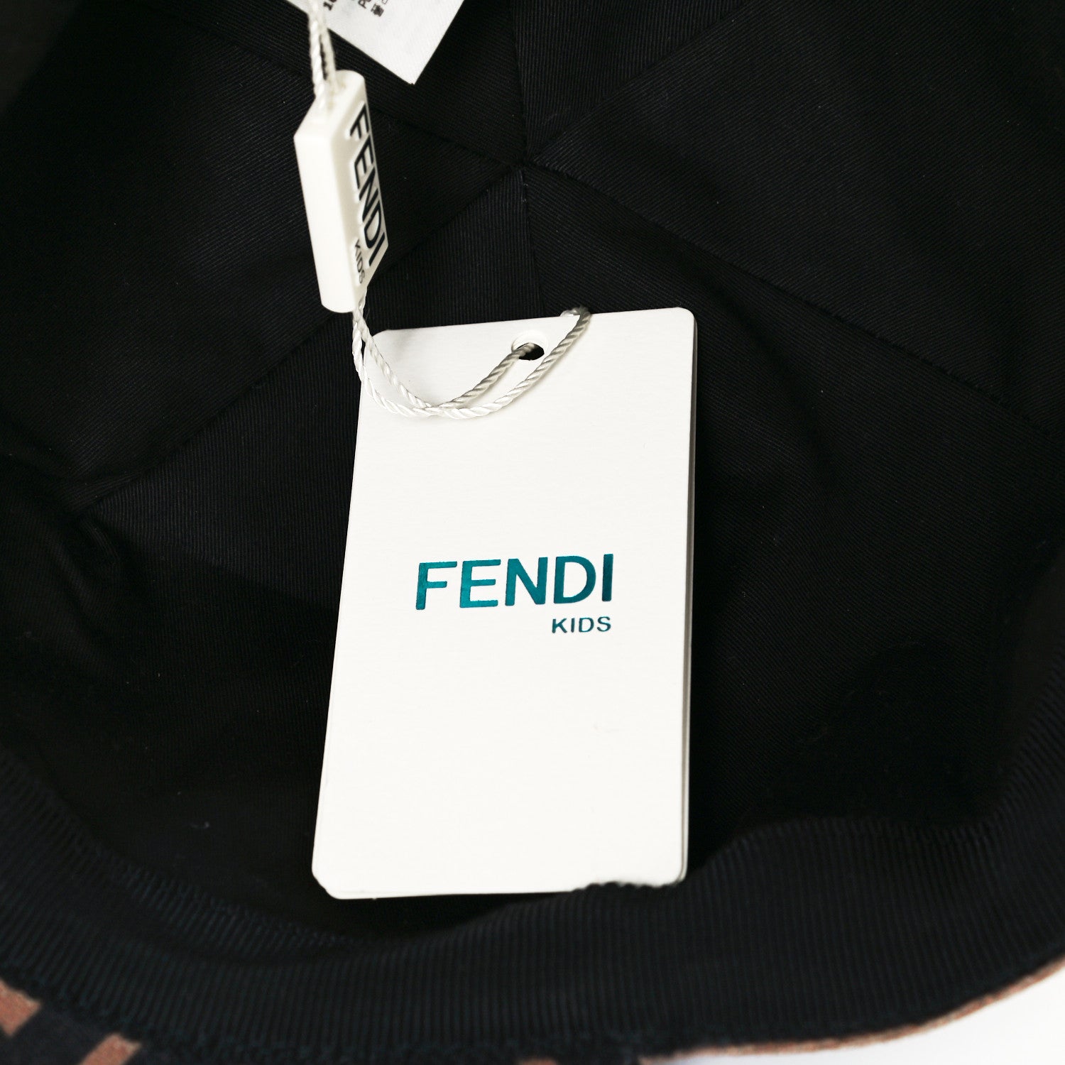 Fendi Canvas FF Kids Cap Hat III Tobacco 10 of 10