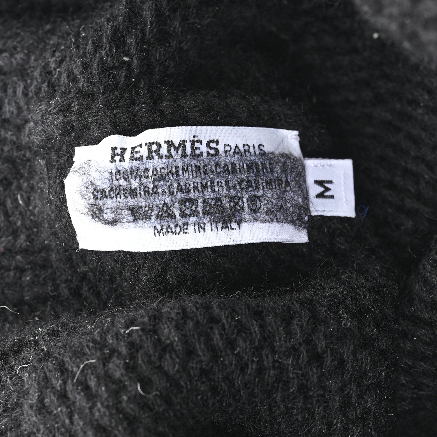 Hermes Cashmere Beanie Hat M Black 1835749 – FASHIONPHILE