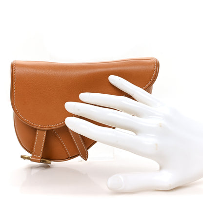 Christian Dior Calfskin Saddle Belt Bag Tan 2 of 7